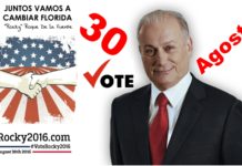 Vote este 30 al senado por el mexicano Rocky de la Fuente, por la Florida