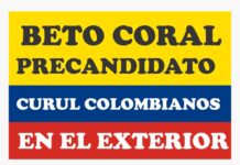 Beto Coral, Precandidato a la Curul de los colombianos en el exterior